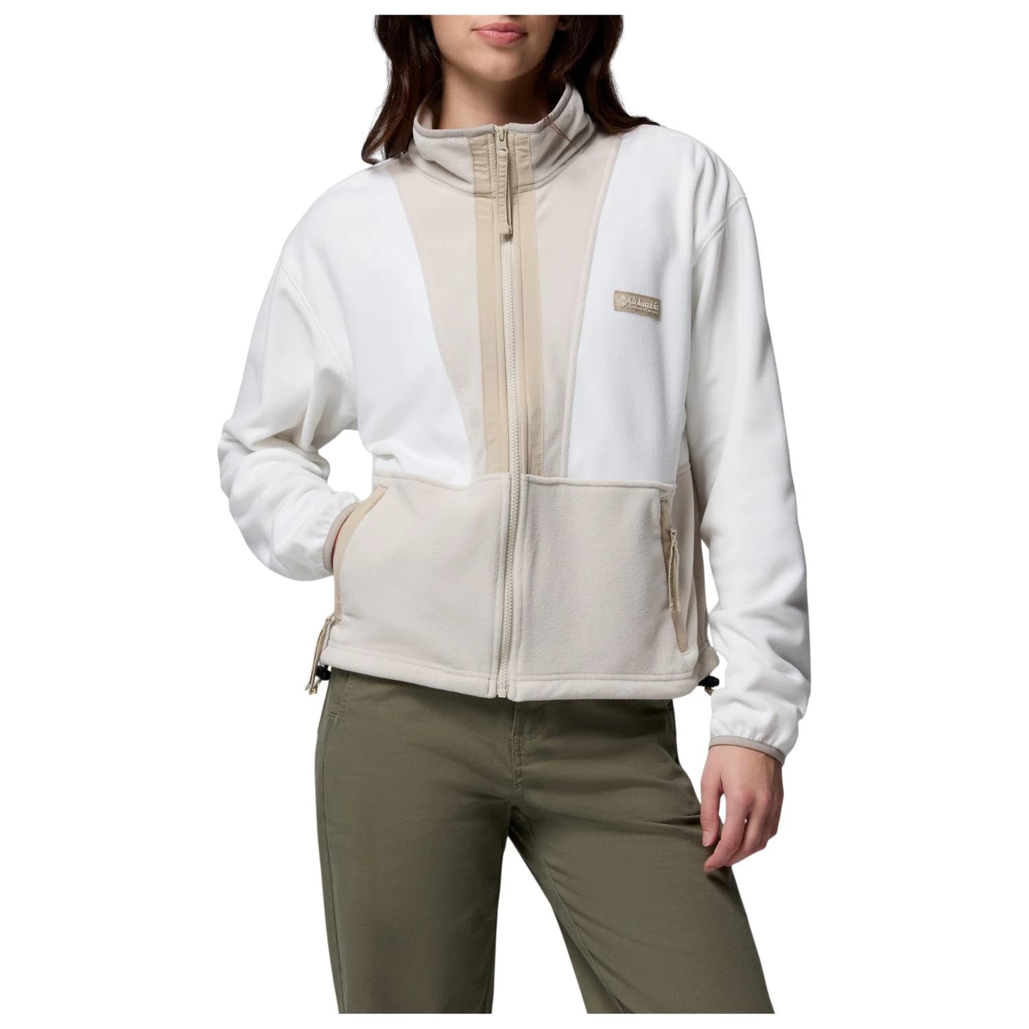 Дамско поларено яке Columbia Women's Backbowl II Full Zip Fleece Fleece jacket - Sea Salt / Dark Stone / Ancient Fossil