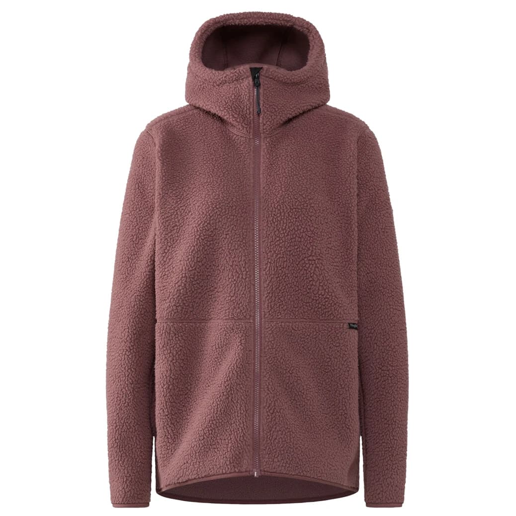 Дамско поларено яке Haglöfs Women's Funäs Pile Hood Fleece jacket - Misty Mauve