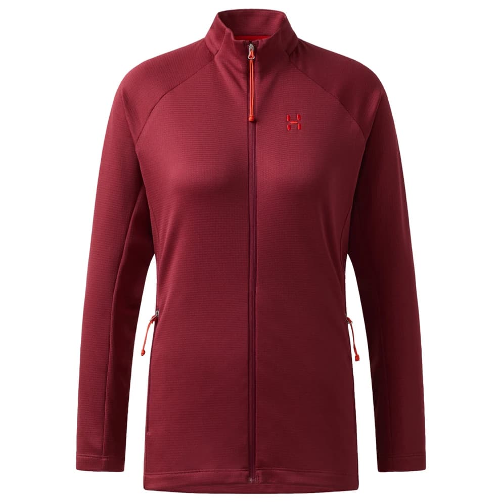 Дамско поларено яке Haglöfs Women's Korp Mid Jacket Fleece jacket - Carmine Red