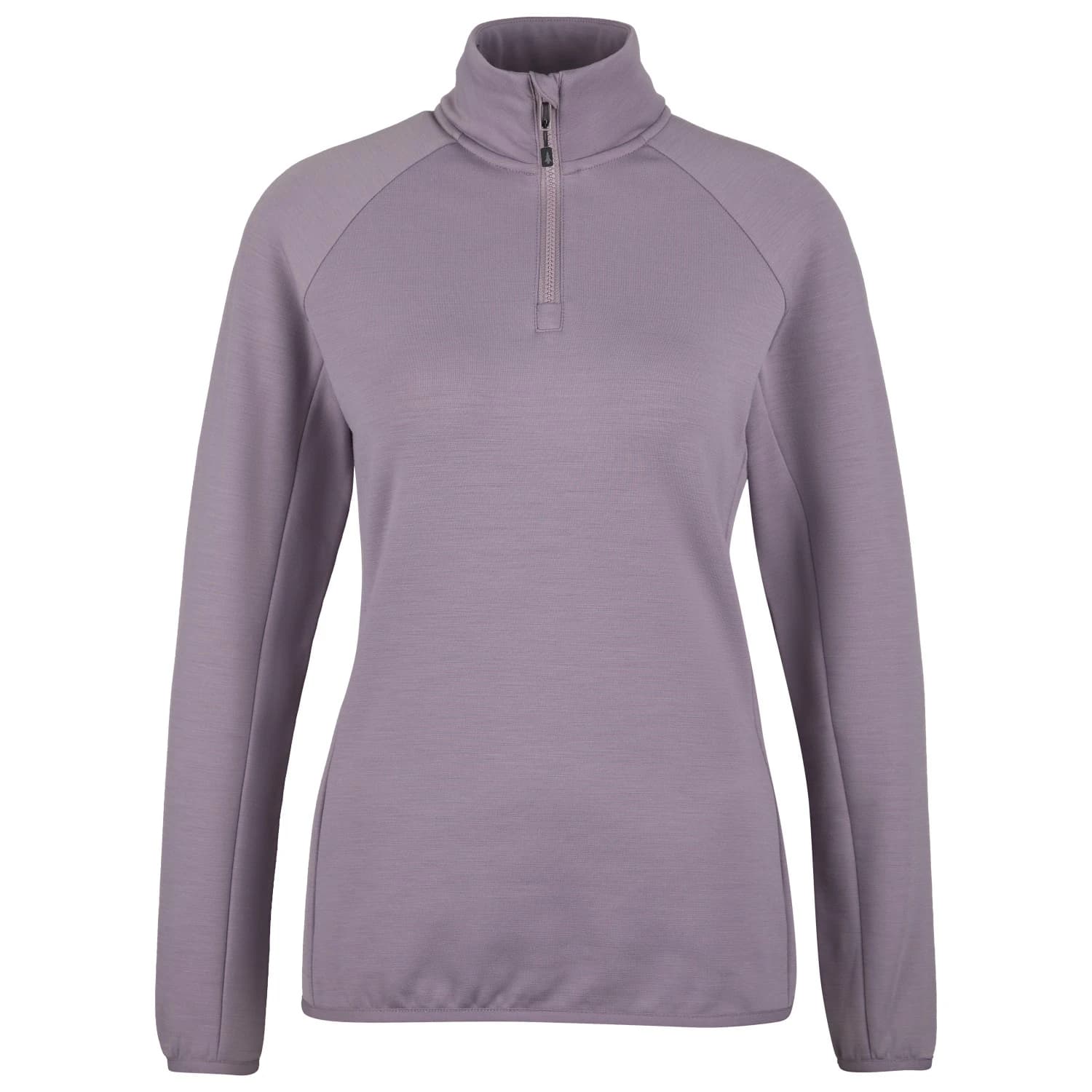 Дамски вълнен пуловер Heber Peak Women's MerinoBlend SaplingHe. II Half Zip Jumper - Plum Grey