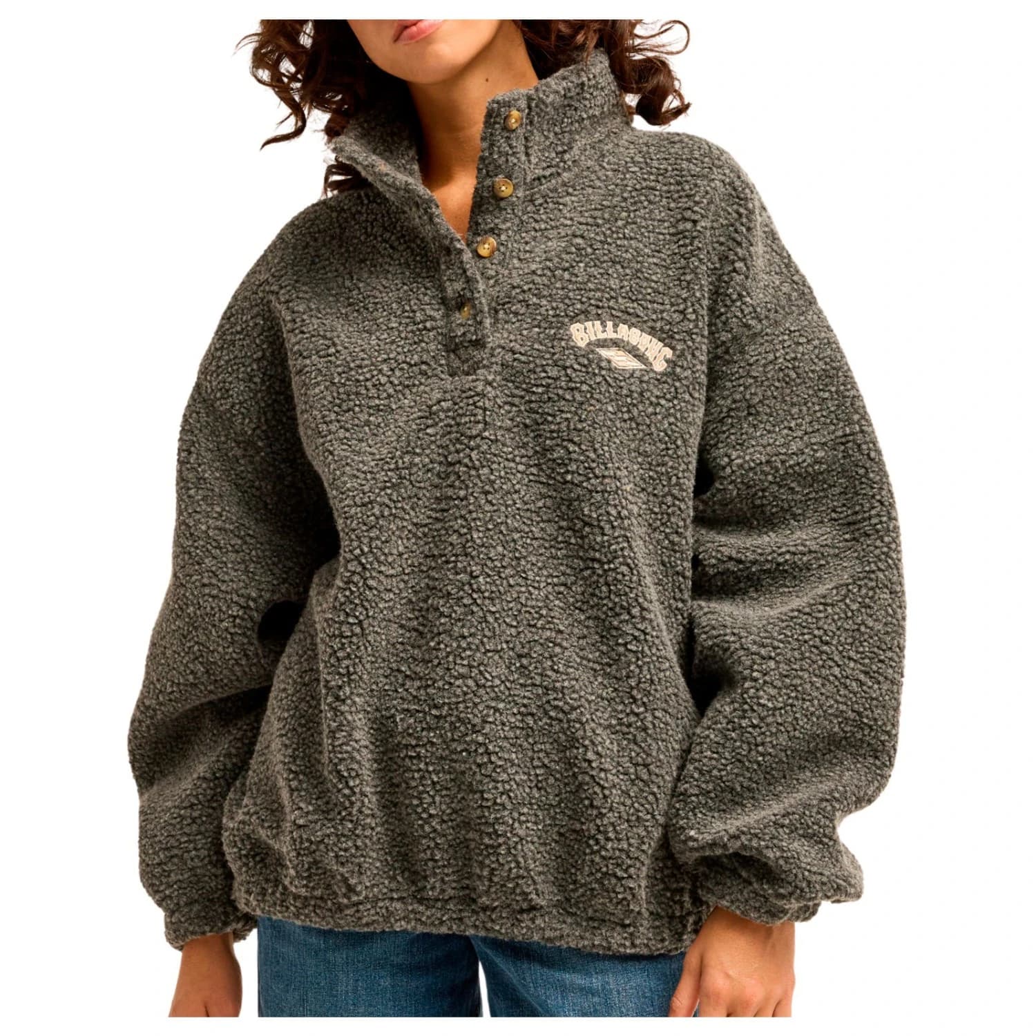 Поларен пуловер Billabong Women's Run The Road Fleece jumper - Off Black