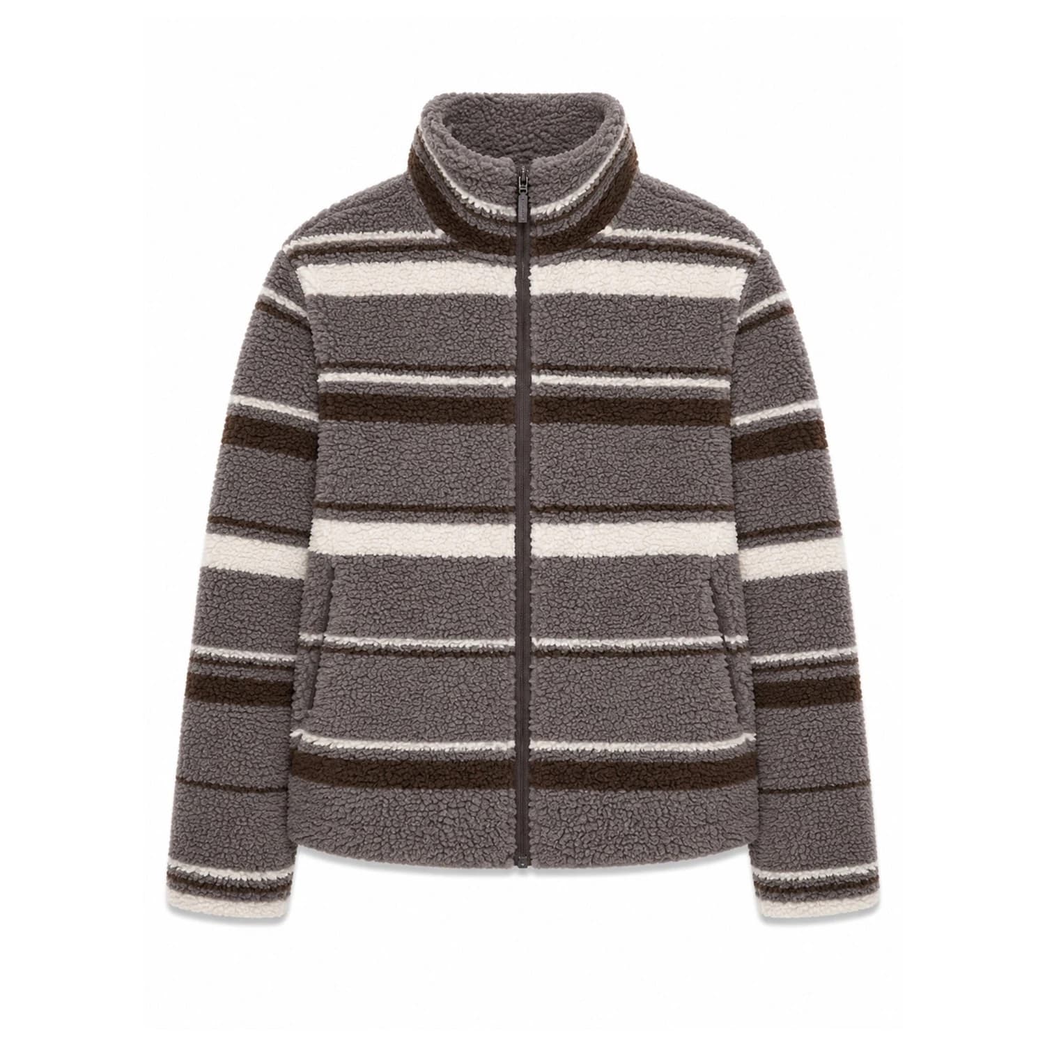 Поларено яке Mazine Women's Printed Sherpa Jacket Fleece jacket - Warm Grey / Striped