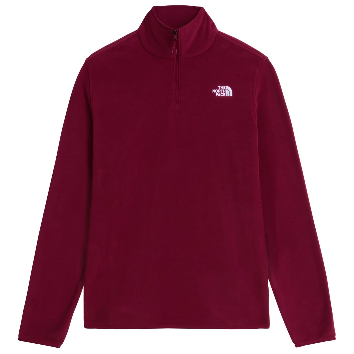 Дамски поларен пуловер The North Face Women's Glacier Fleece 1/4 Zip Jacket Fleece jumper - Burgundy Crush