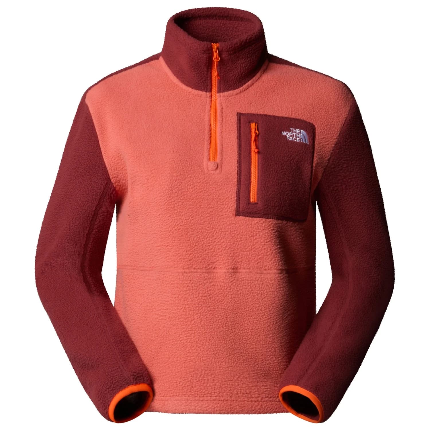 Дамски поларен пуловер The north face Women's Yumiori 1/4 Zip Fleece jumper - Mars Dust / Sumac / Solar