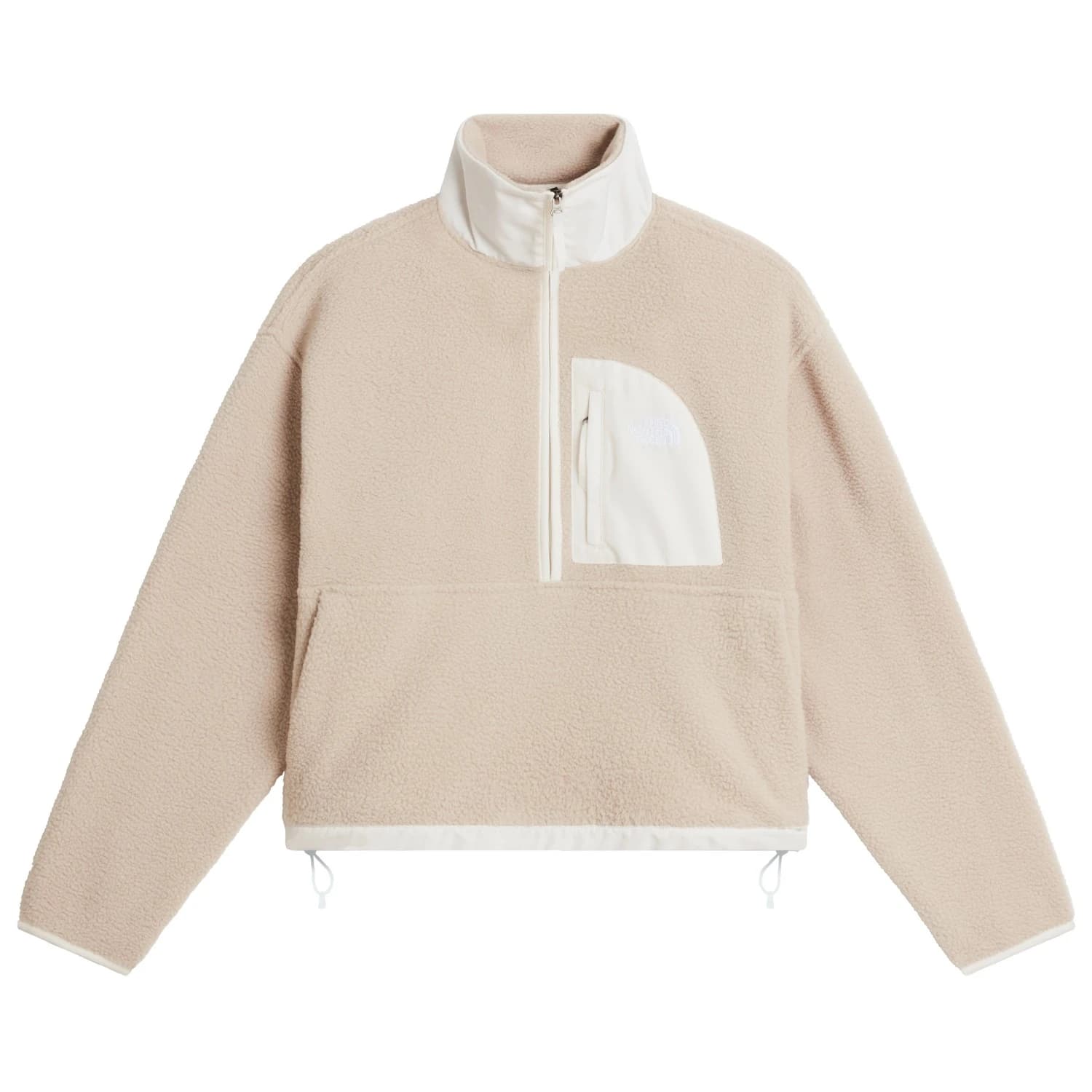Дамски поларен пуловер The North Face Women's Yumiori Off Peak 1/2 Zip Jacket Fleece jumper - Timeless Taupe / White Dune