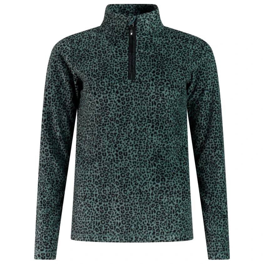 Поларен пуловер Protest Women's PRTRefuzzy 1/4 Zip Active Top Fleece jumper - Evergreen