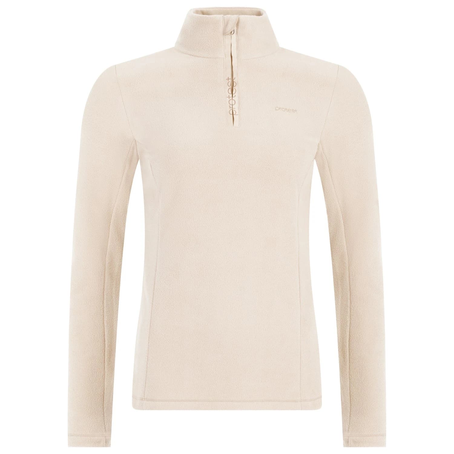 Поларен пуловер Protest Women's PRTRemutez 1/4 Zip Active Top Fleece jumper - Kit Off-White