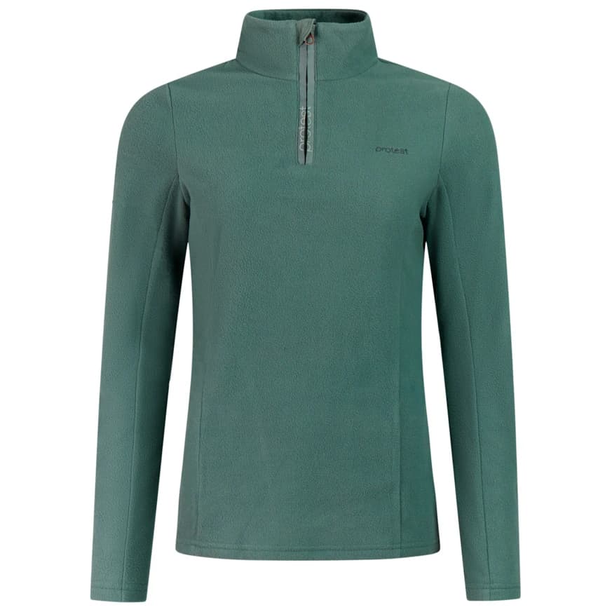 Поларен пуловер Protest Women's PRTRemutez 1/4 Zip Active Top Fleece jumper - Evergreen