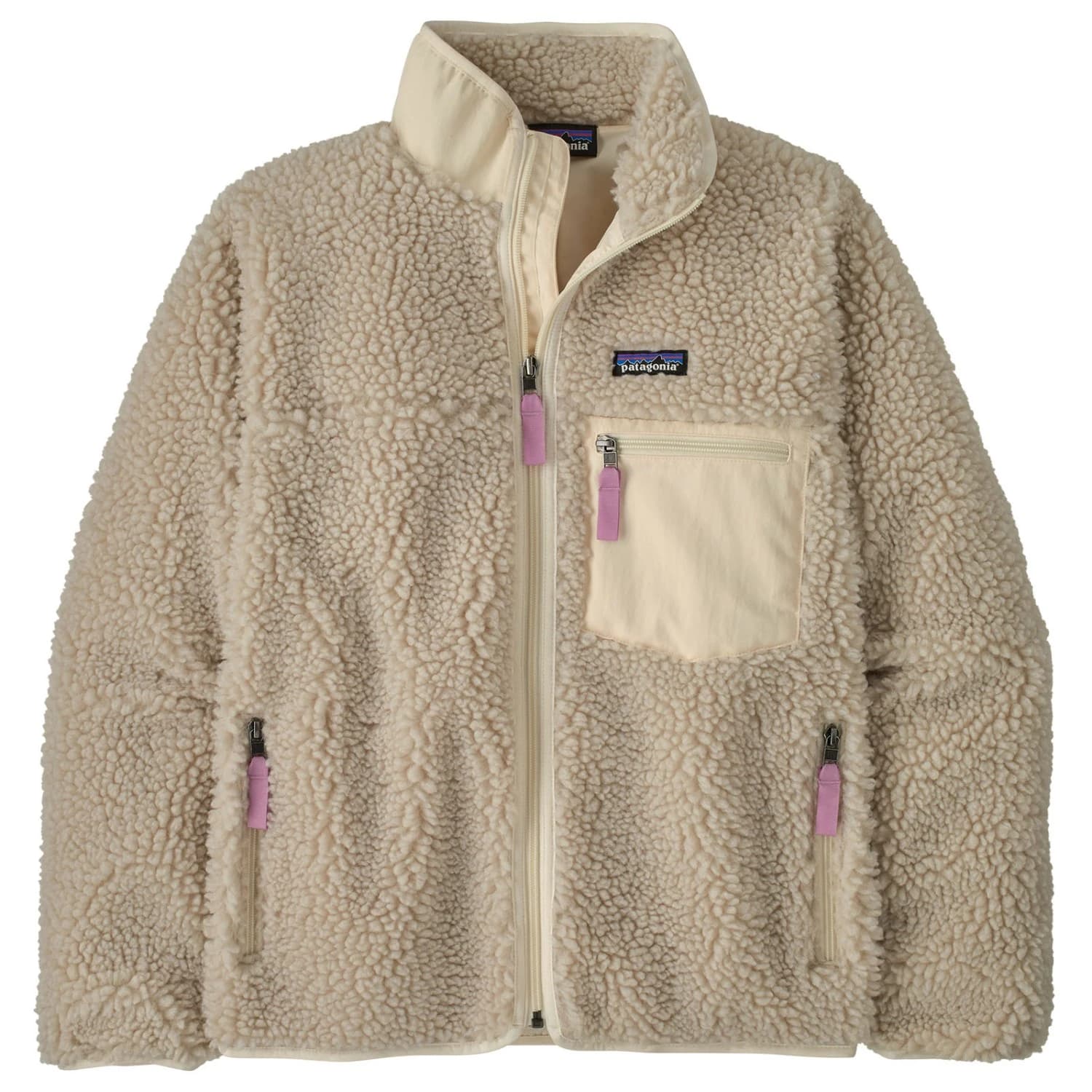 Дамско поларено яке Patagonia Women's Classic Retro-X Jacket Fleece jacket - Natural w/Light Violet