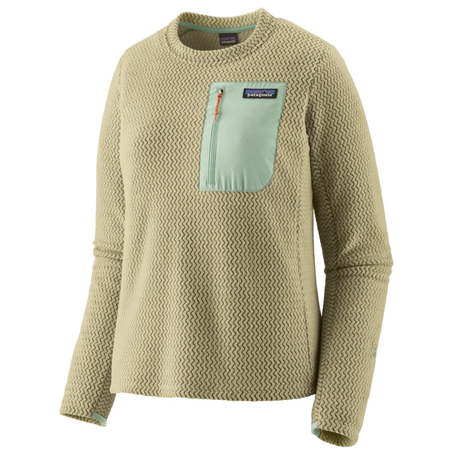 Дамски поларен пуловер Patagonia Women's R1 Air Crew Fleece jumper - Weathered Stone