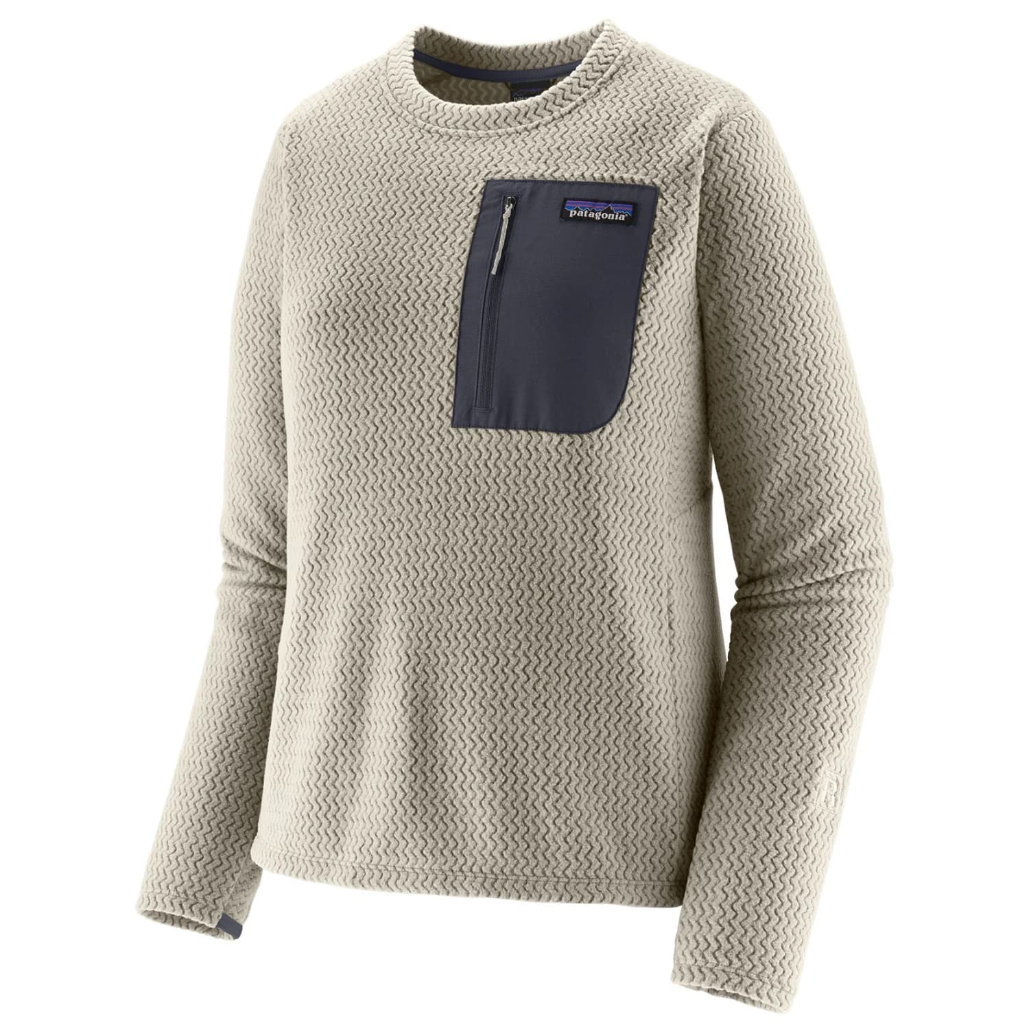 Дамски поларен пуловер Patagonia Women's R1 Air Crew Fleece jumper - Birch White