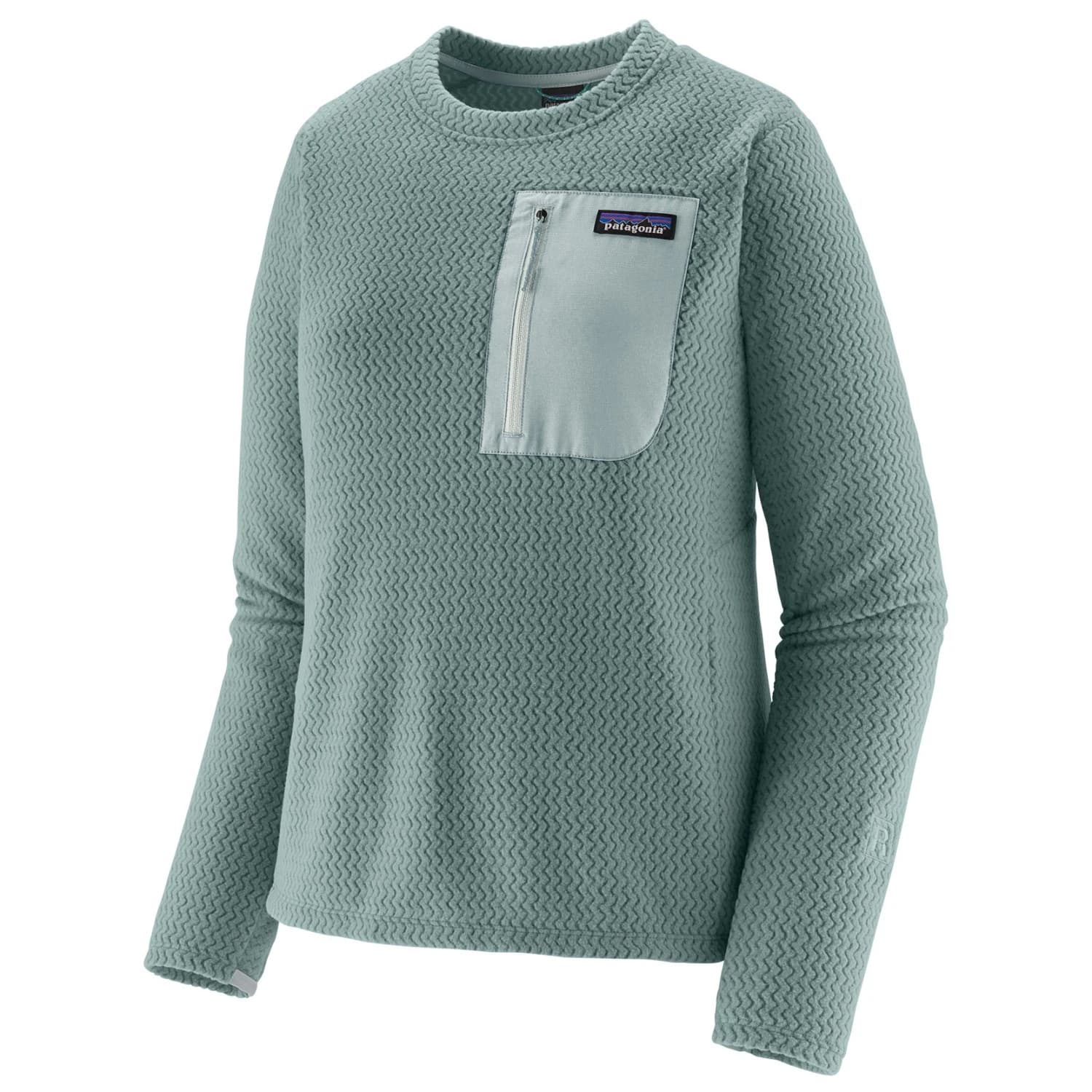 Дамски поларен пуловер Patagonia Women's R1 Air Crew Fleece jumper - Blue Sage