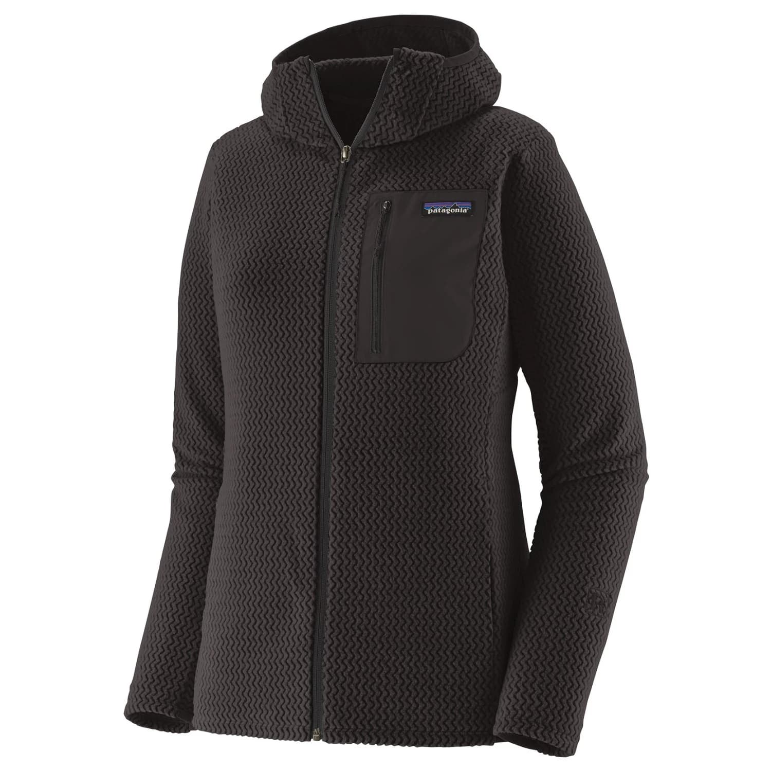 Дамско поларено яке Patagonia Women's R1 Air Full-Zip Hoody Fleece jacket - Black