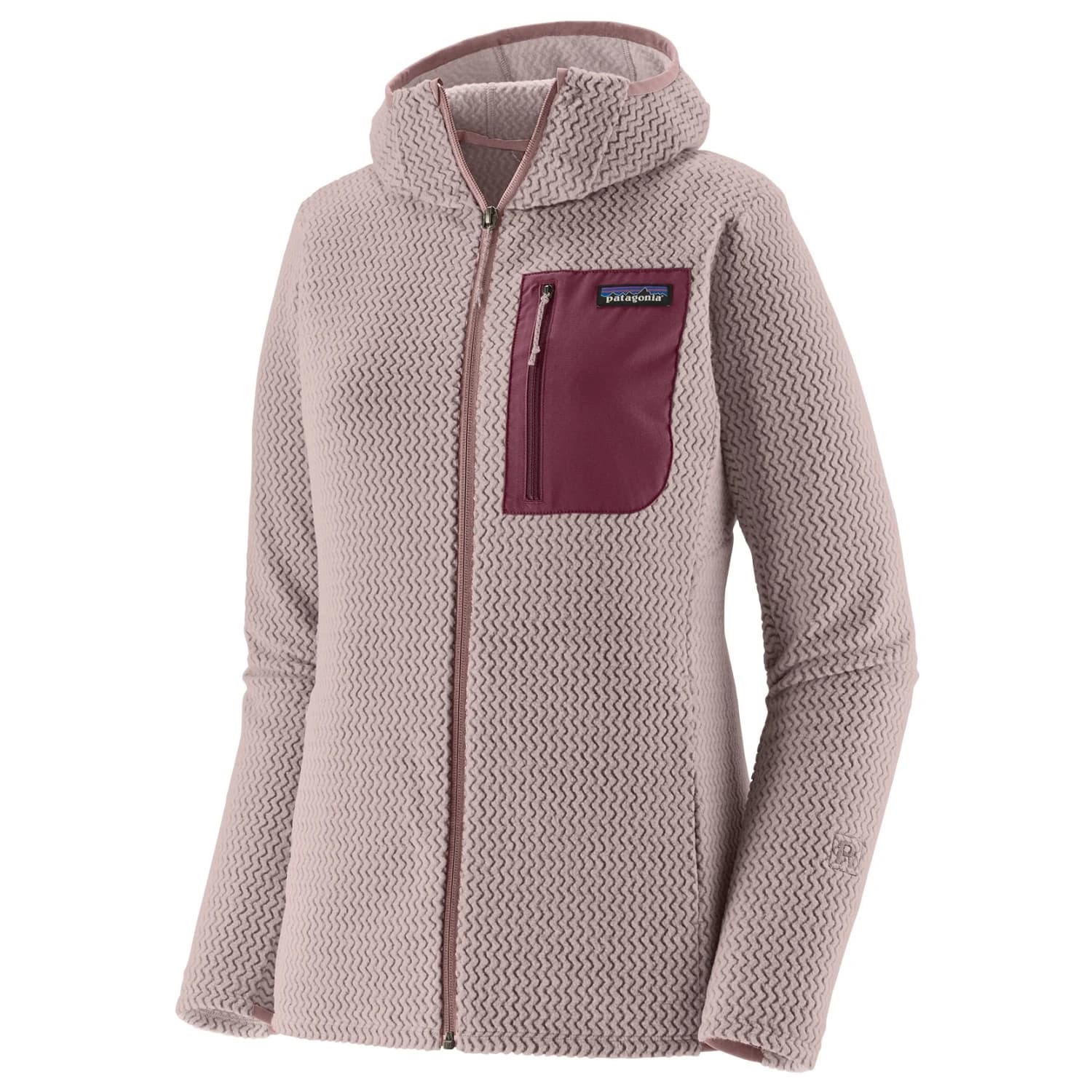Дамско поларено яке Patagonia Women's R1 Air Full-Zip Hoody Fleece jacket - Stingray Mauve