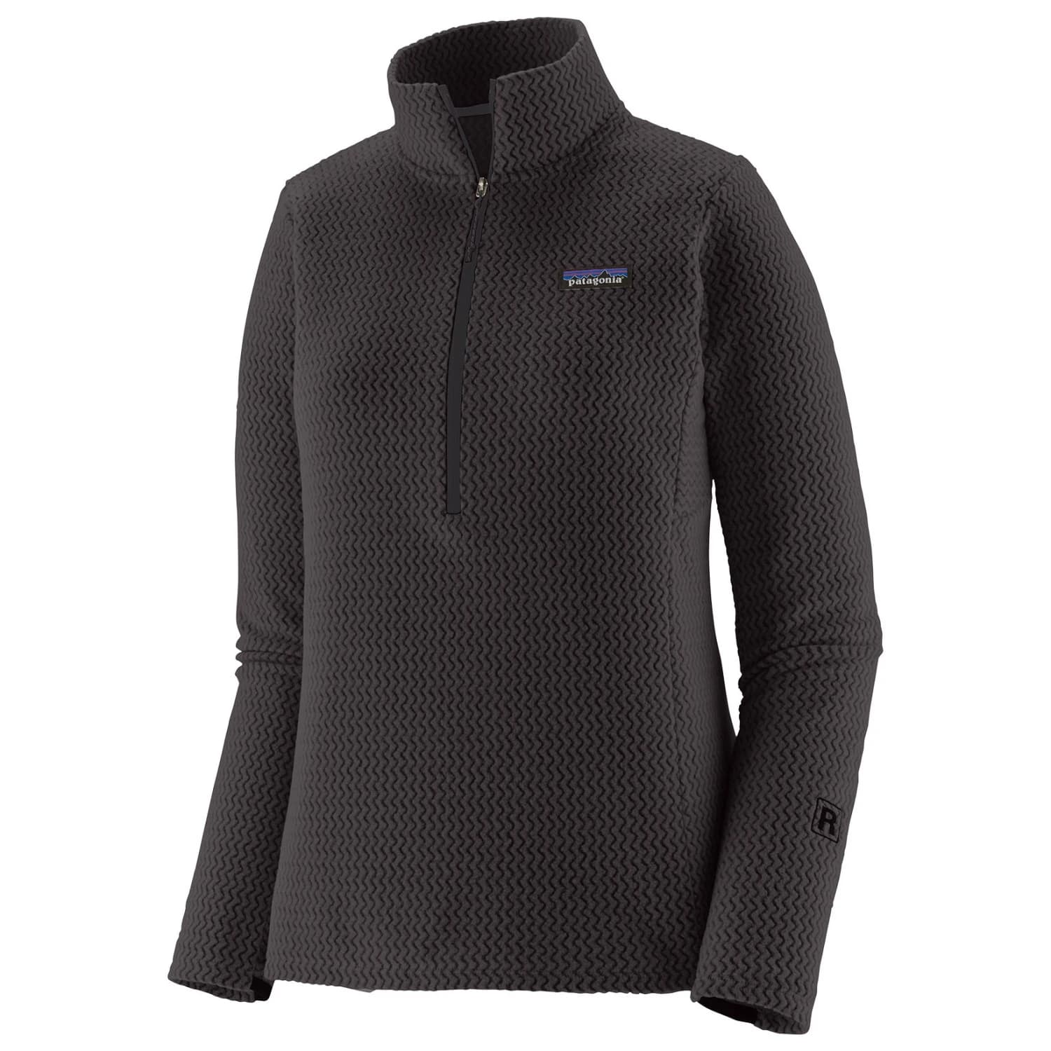 Дамски поларен пуловер Patagonia Women's R1 Air Zip Neck Fleece jumper - Black