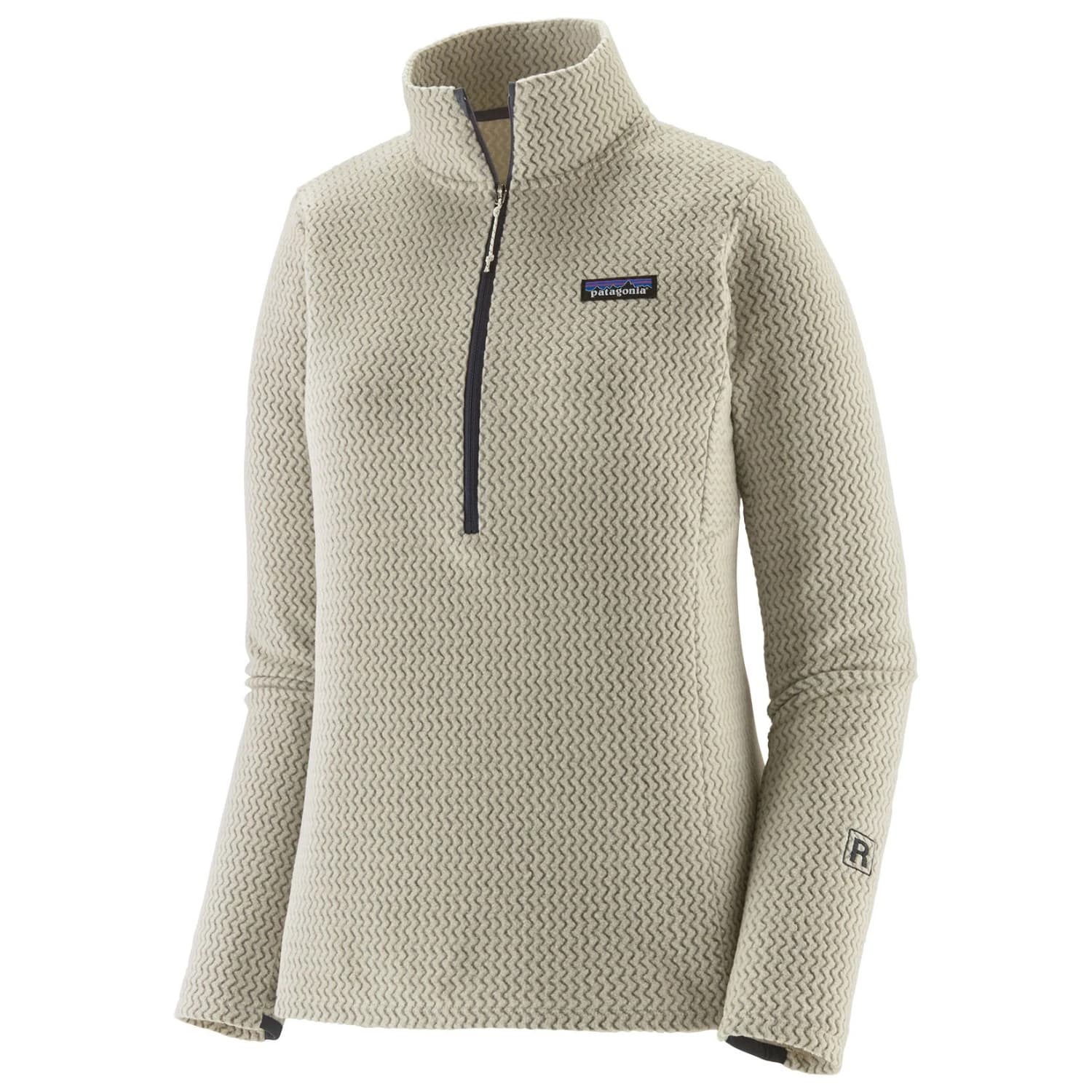 Дамски поларен пуловер Patagonia Women's R1 Air Zip Neck Fleece jumper - Wool White