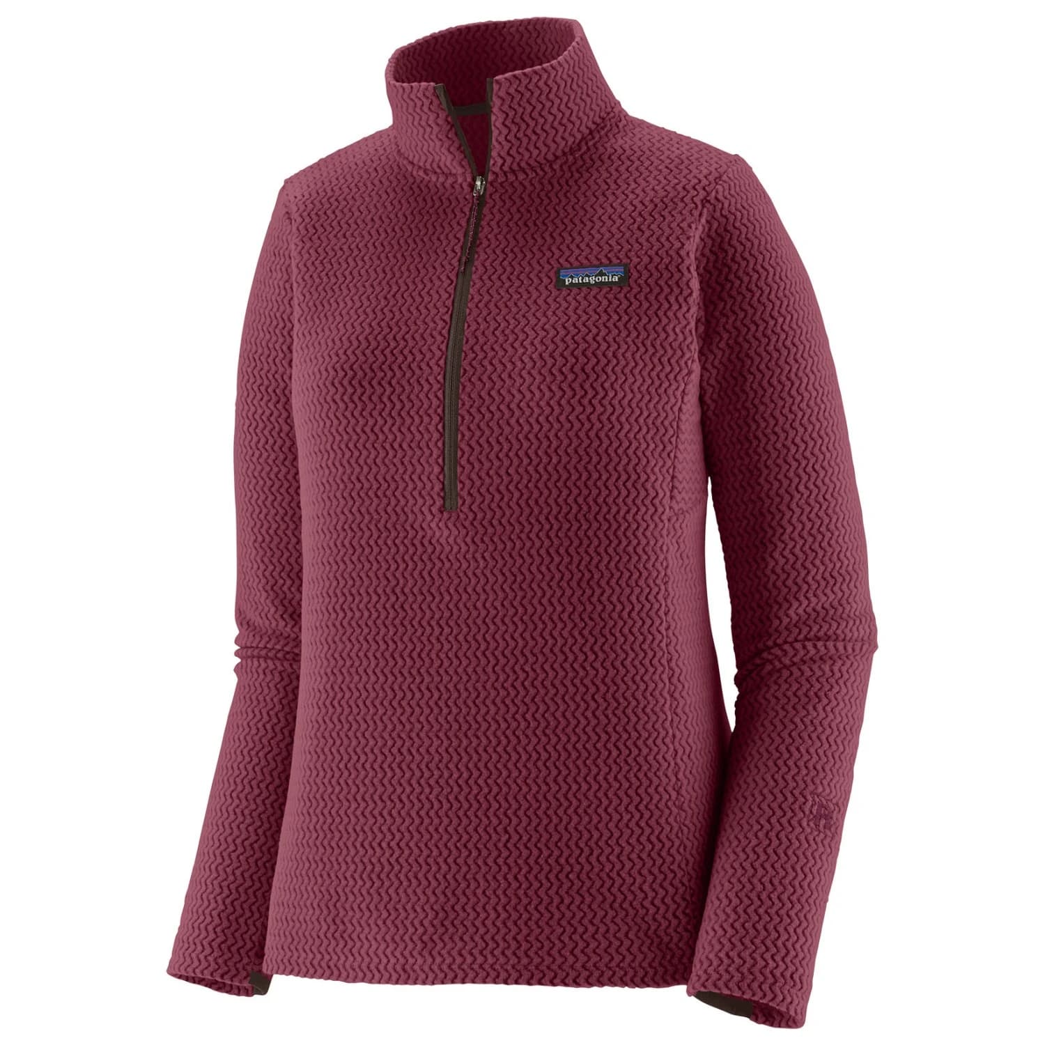 Дамски поларен пуловер Patagonia Women's R1 Air Zip Neck Fleece jumper - Berry Fig