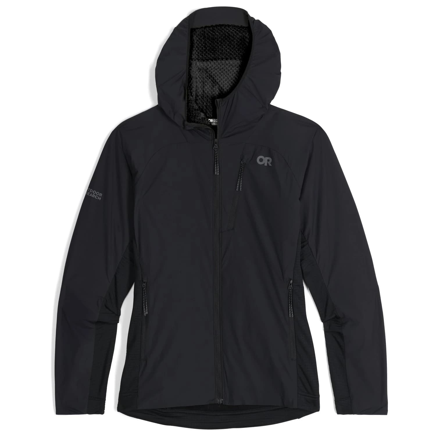 Дамско поларено яке Outdoor Research Women's Deviator Hoodie Hybrid jacket - Solid Black