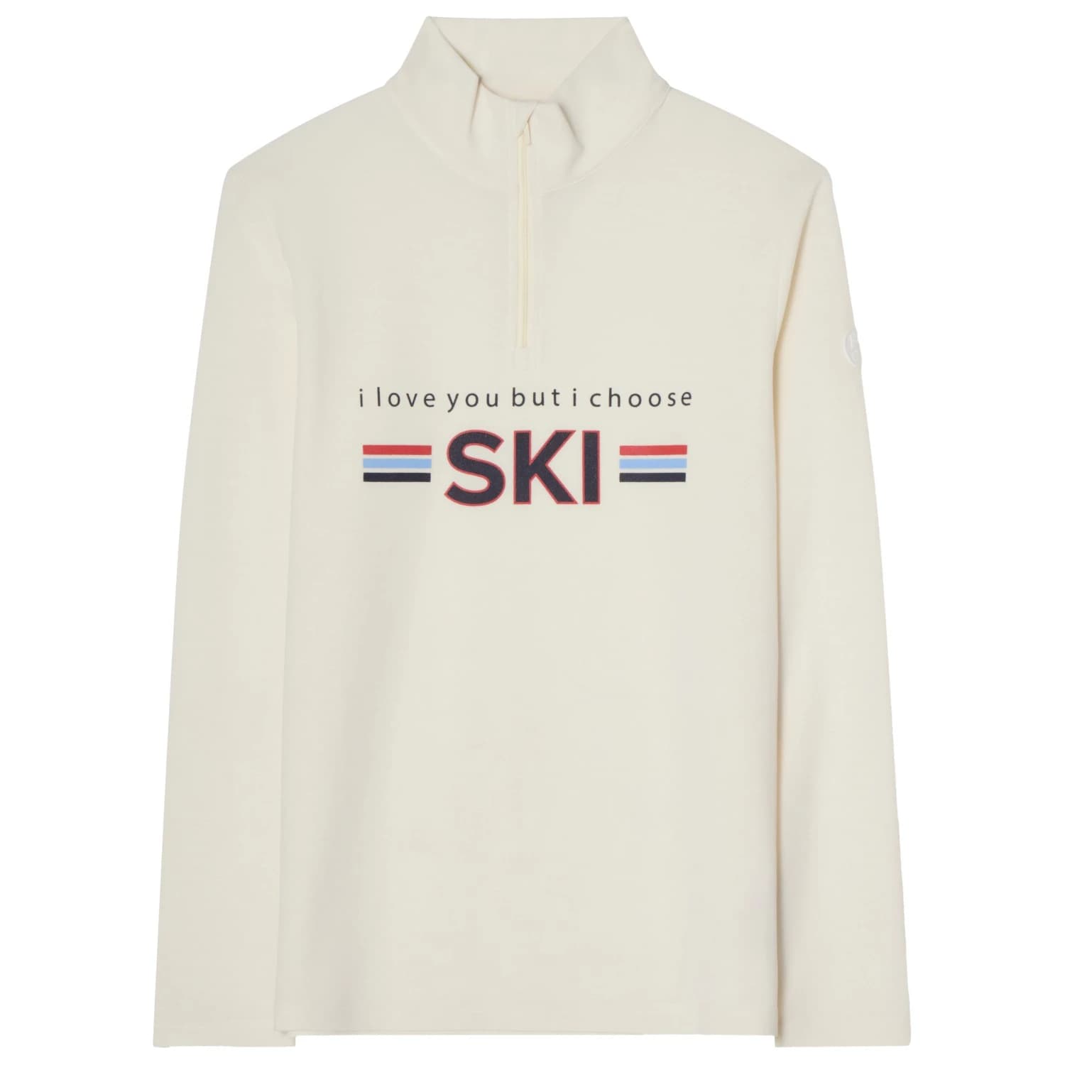 Дамски вълнен пуловер We Norwegians Women's Bibi ZipUp Jumper - Off White