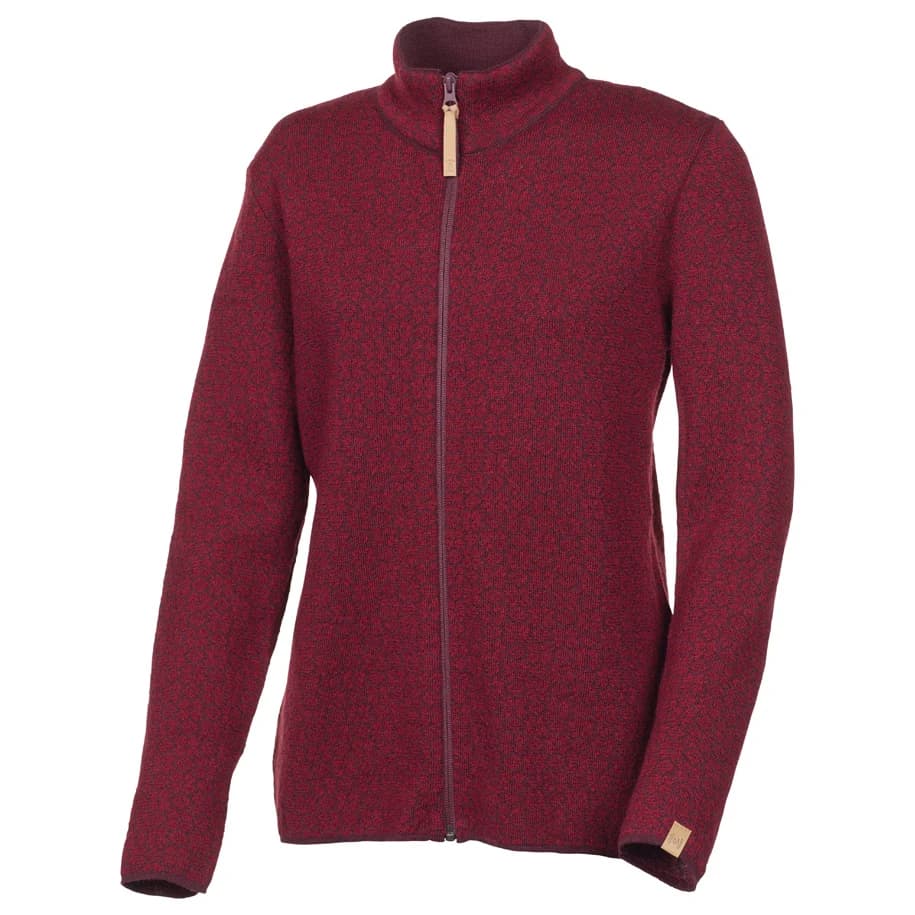 Вълнено яке Ivanhoe of Sweden Women's Fiona Full Zip Wool jacket - Deep Red