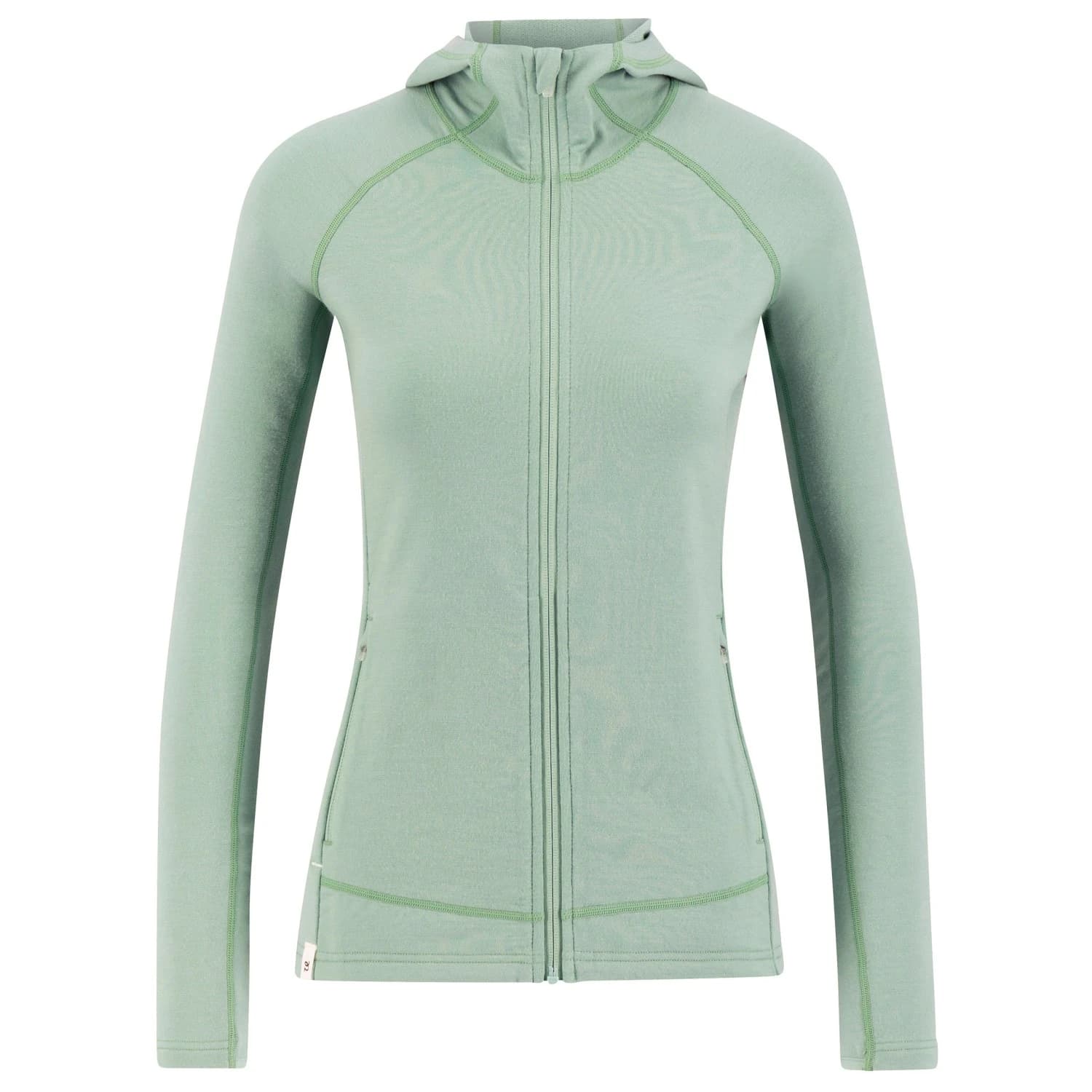Дамско вълнено яке Ulvang Women's Alltime Bridge Hoodie Full Zip Midlayer Zip-up hoodie - Granite Green