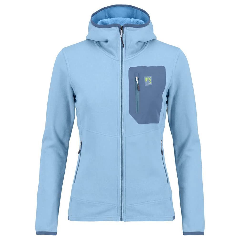 Поларено яке Karpos Women's Antermoia Hoodie Fleece Fleece jacket - Sky Blue / Blue Mirage