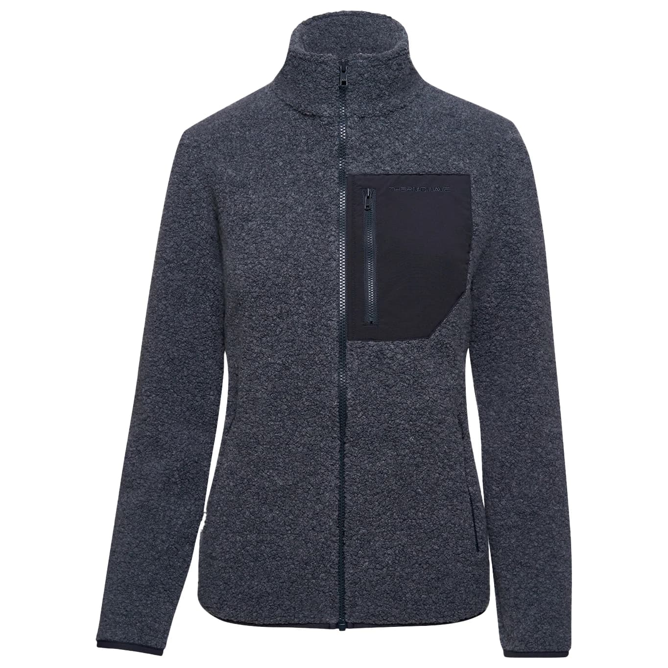 Дамско вълнено яке Thermowave Women's Renew Jacket Full Zip Wool jacket - Grey Melange