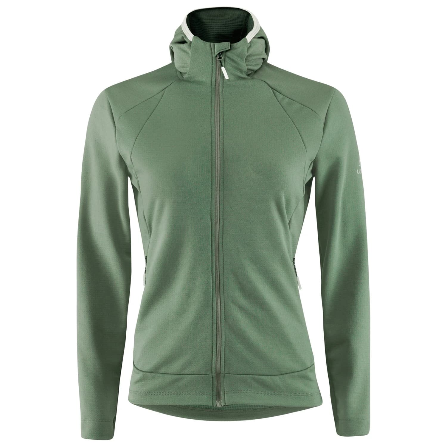 Дамски вълнен пуловер Löffler Women's Zip-Hoody Tech-Merino Merino hoodie - Pine