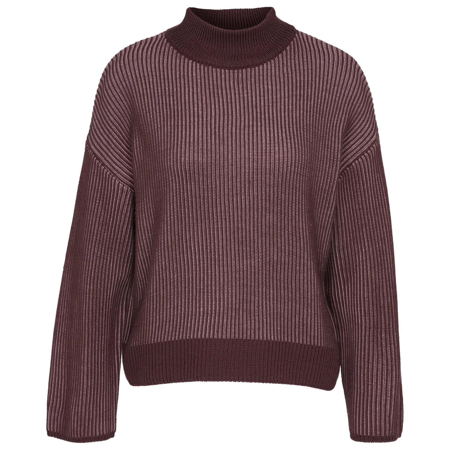 Вълнен пуловер Stoic Women's Heavy MerinoKnit MMXX.Laisdalen Sweater Merino jumper - Dark Rosewood / Light Rosewood