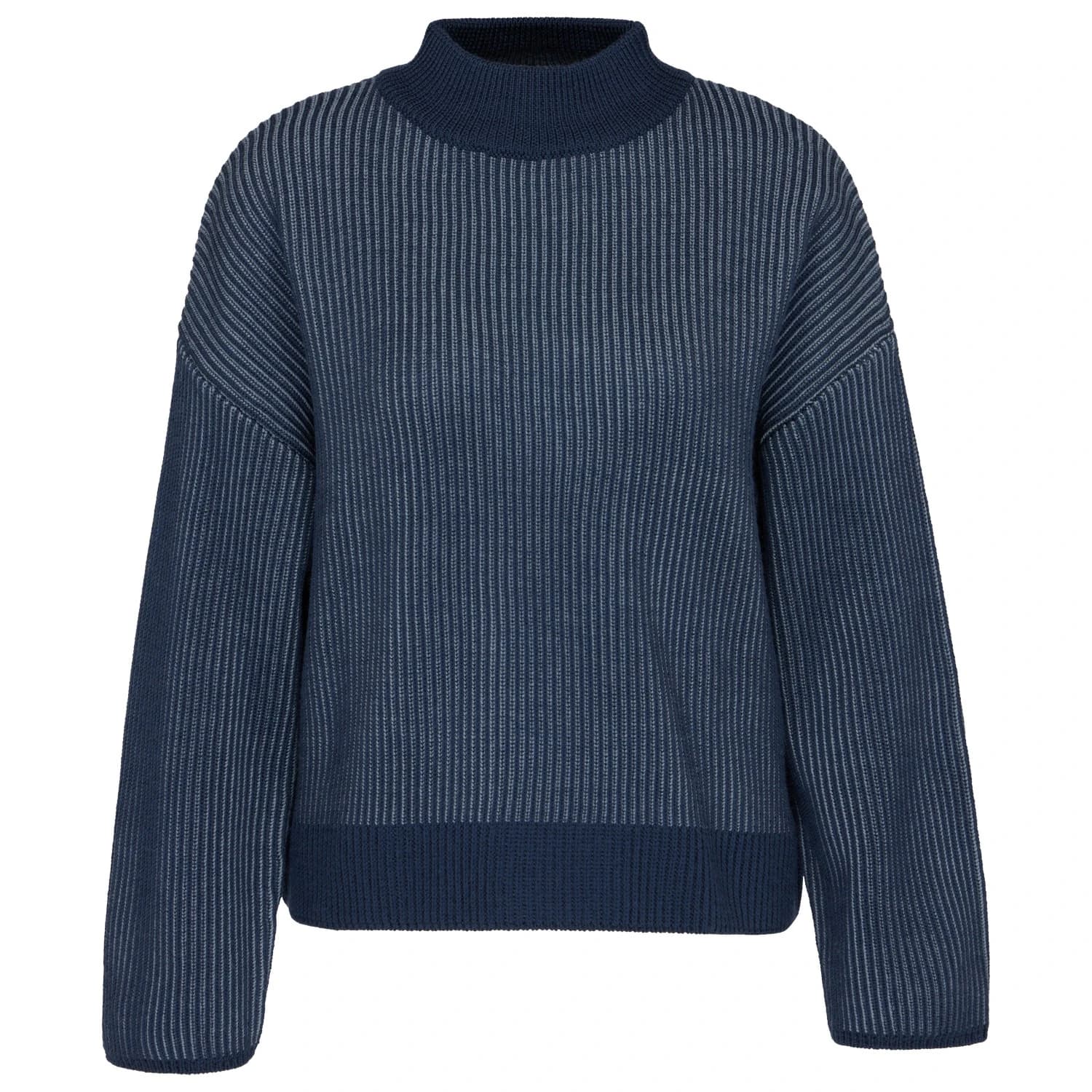 Вълнен пуловер Stoic Women's Heavy MerinoKnit MMXX.Laisdalen Sweater Merino jumper - Space Blue / Pale Blue Grey