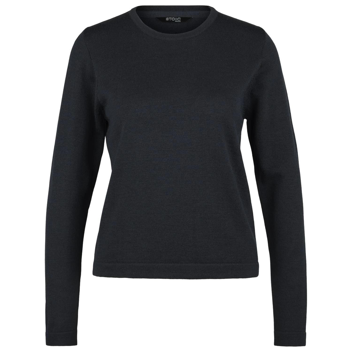 Дамски вълнен пуловер Stoic Women's MerinoKnit MMXX.Kniva II Sweater Merino jumper - Black