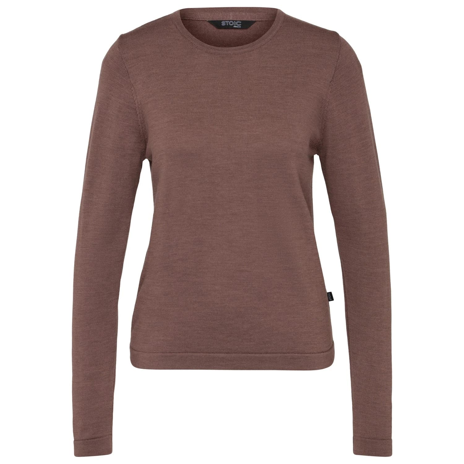 Вълнен пуловер Stoic Women's MerinoKnit MMXX.Kniva II Sweater Merino jumper - Rosewood Melange
