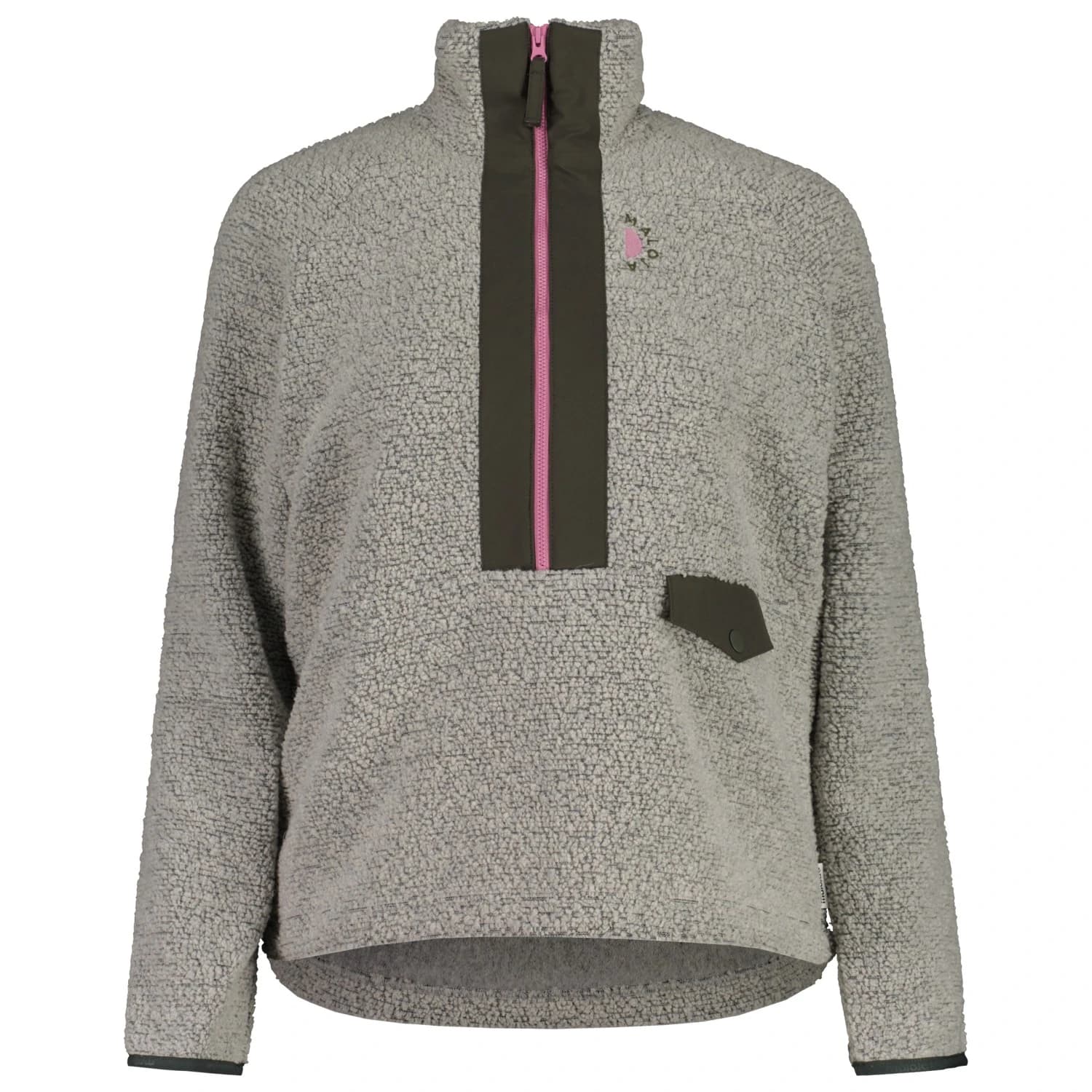 Дамски поларен пуловер Maloja Women's LochbergM. Fleece jumper - Grey Melange