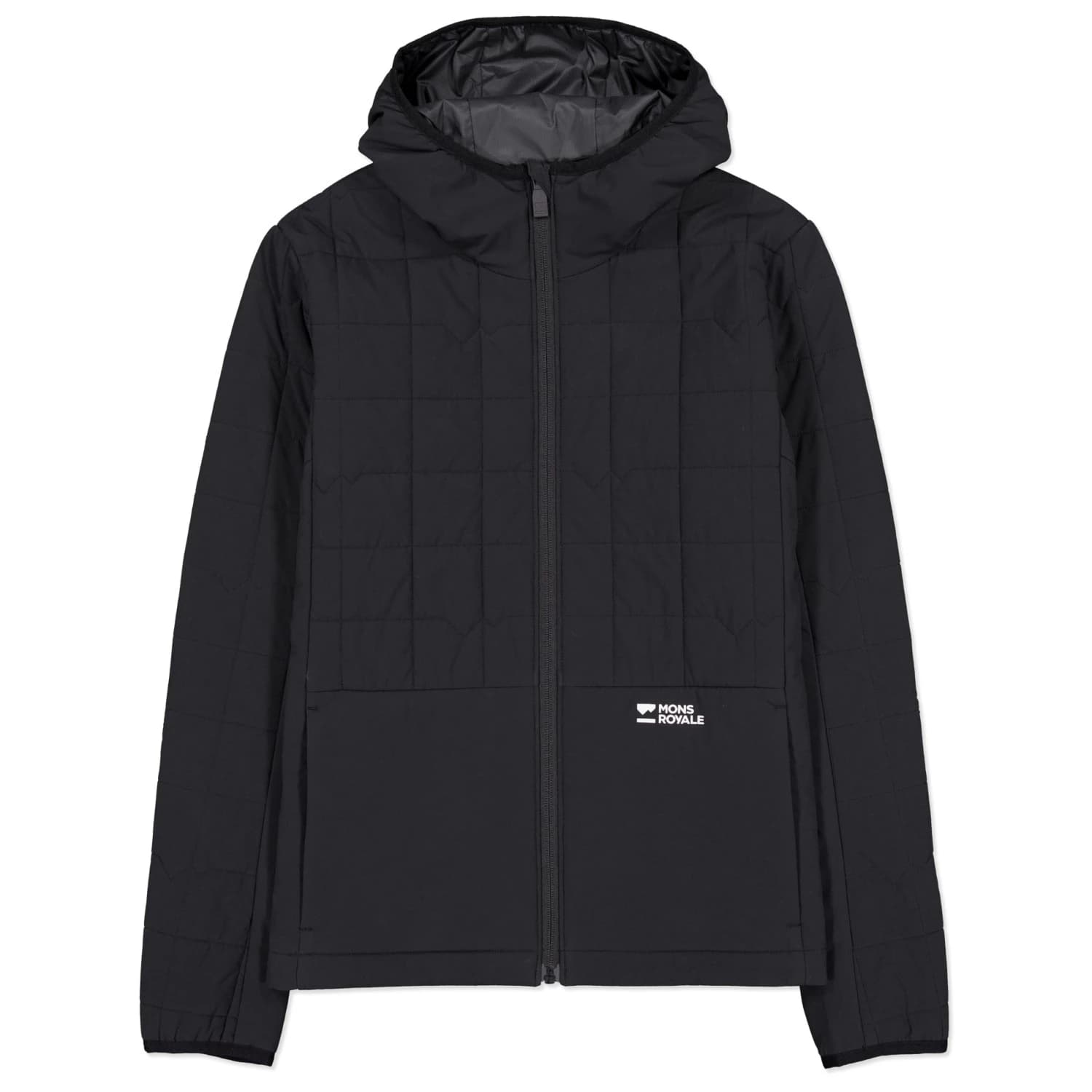 Вълнено яке Mons Royale Women's Canyon Merino Insulated Hooded Jacket Merino jacket - Black