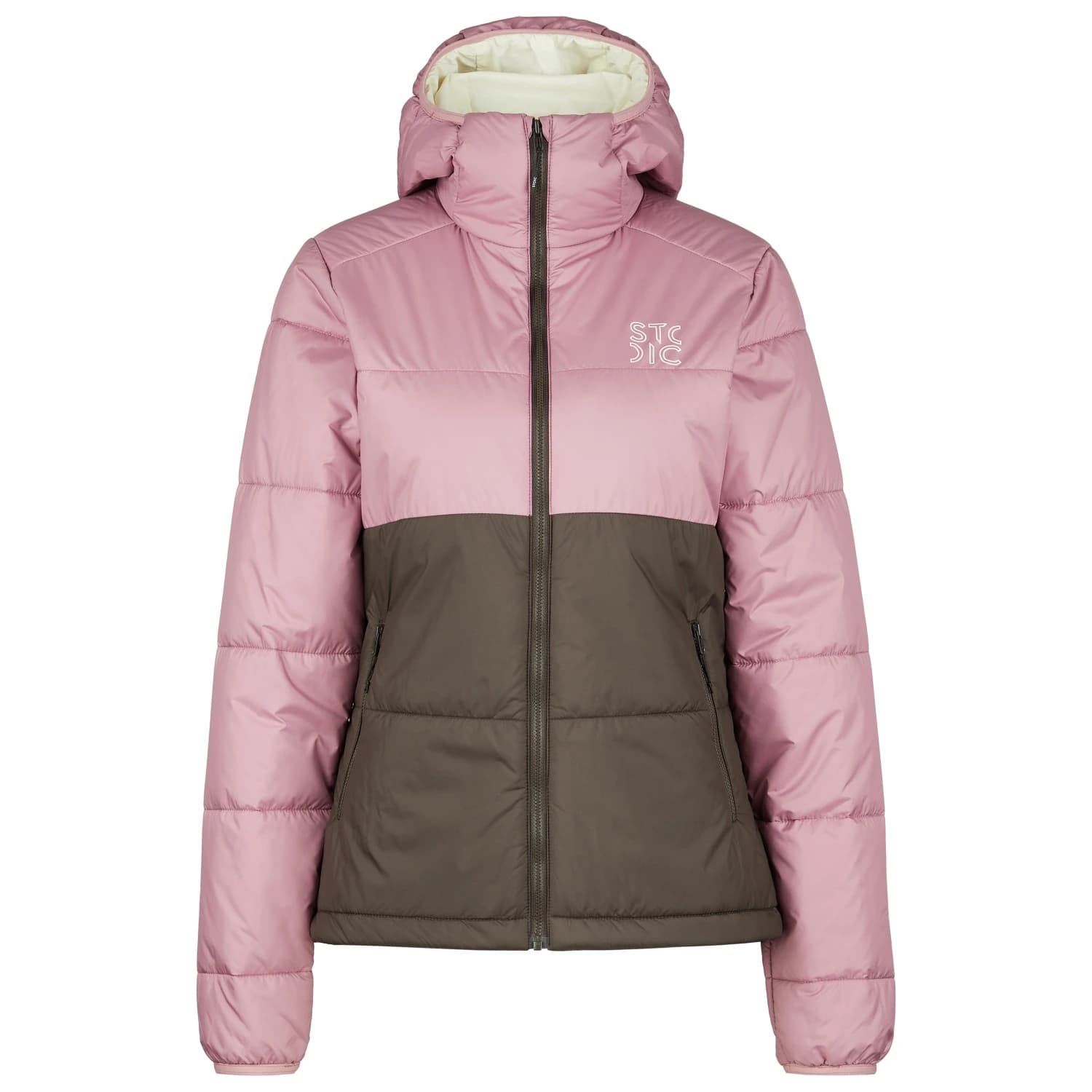 Дамско вълнено яке Stoic Women's MountainWool120 StorboSt II Hoody Insulation jacket - Dark Orchid / Black Olive