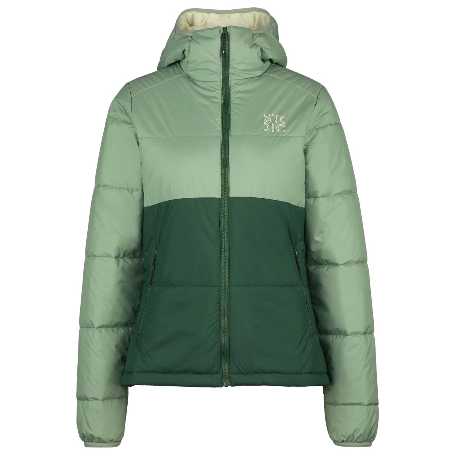 Дамско вълнено яке Stoic Women's MountainWool120 StorboSt II Hoody Insulation jacket - Iceberg Green / New Pine Green