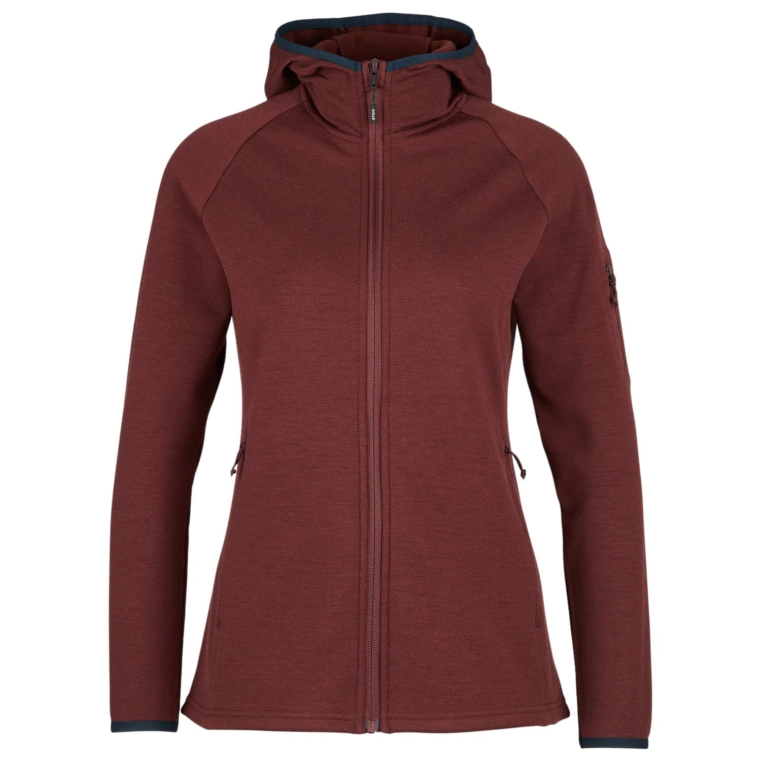Дамско вълнено яке Stoic Women's MerinoFleece335 KuolpaSt. II Zip Hoody Merino hoodie - Pure Chocolate