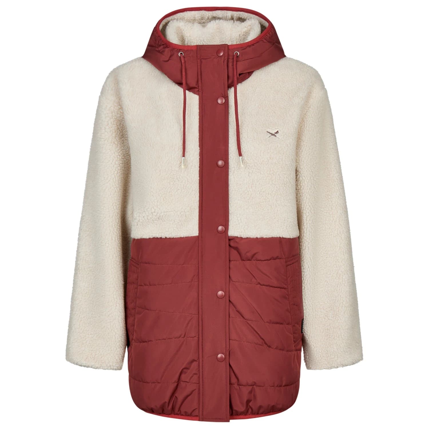 Дамско поларено яке Iriedaily Women's Arctik Long Jacket Fleece jacket - Dark Rum