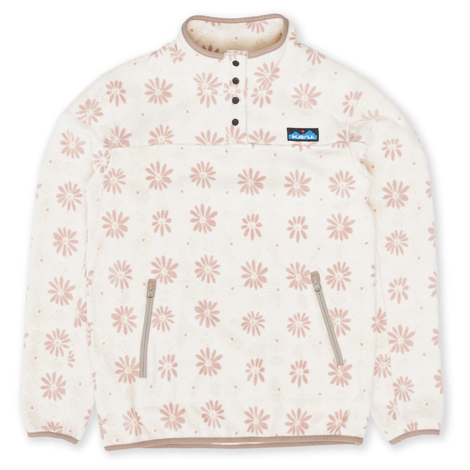 Поларен пуловер KAVU Women's Cavanaugh Fleece jumper - Snow Floral