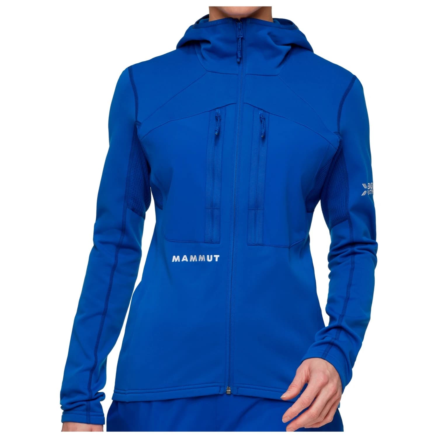 Дамско поларено яке Mammut Women's Eiger Nordwand Advanced ML Hooded Jacket Fleece jacket - Eiger Blue
