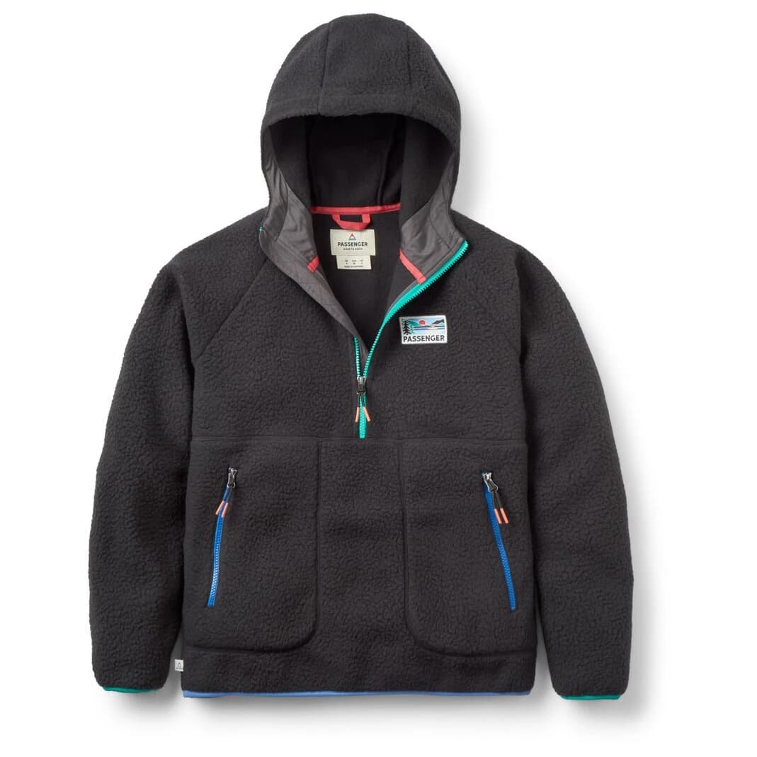 Дамски поларен пуловер Passenger Women's Maine 2.0 1/2 Zip Recycled Sherpa Fleece Fleece jacket - Black