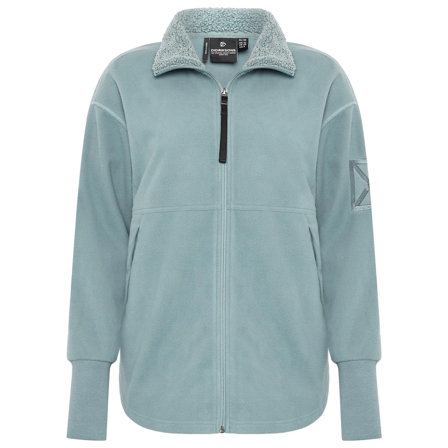 Дамско поларено яке Didriksons Women's Ronja Fullzip Fleece jacket - Factory Blue