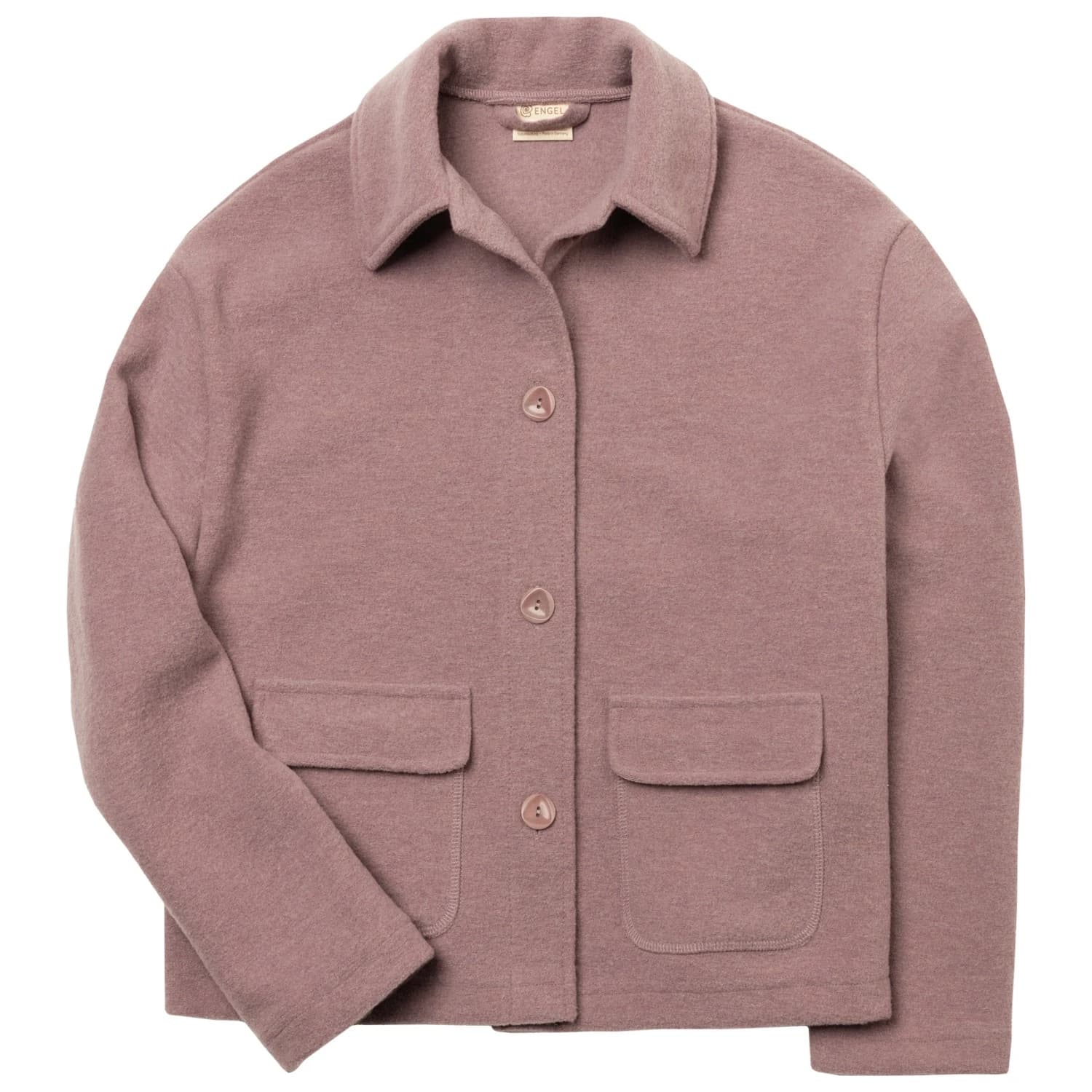 Дамско вълнено яке Engel Women's Jacket Merino jacket - Rose Melange