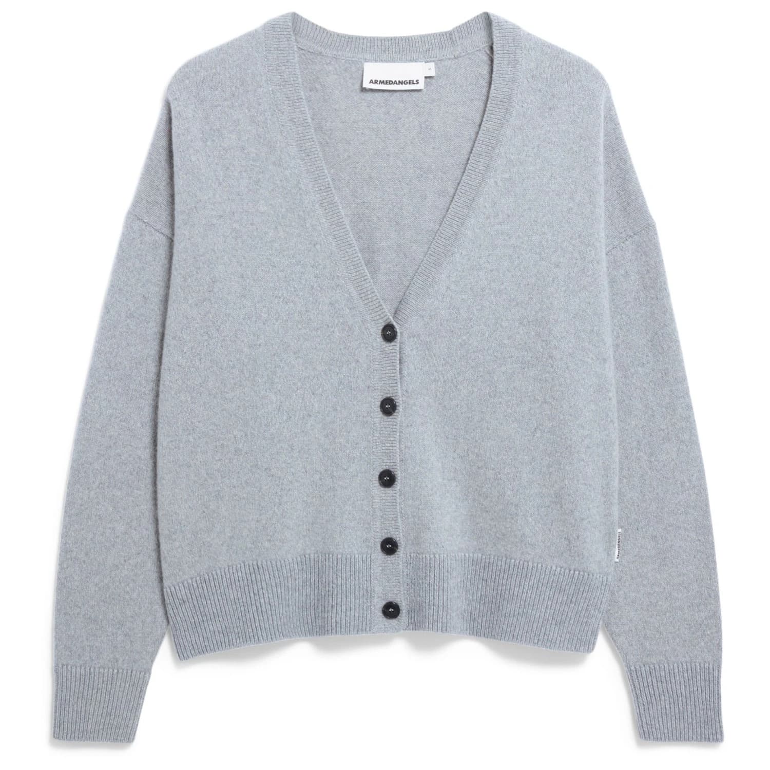 Дамско вълнено яке Armedangels Women's Kaaja Cardigan - Silver Melange