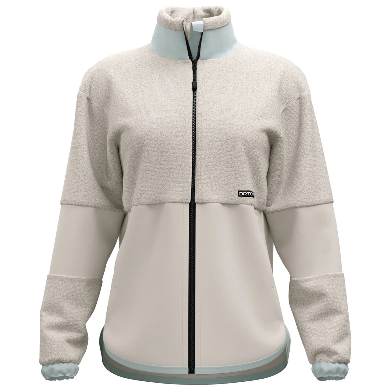Дамско поларено яке Ortovox Women's Fleece Teddy Jacket Fleece jacket - White Tea