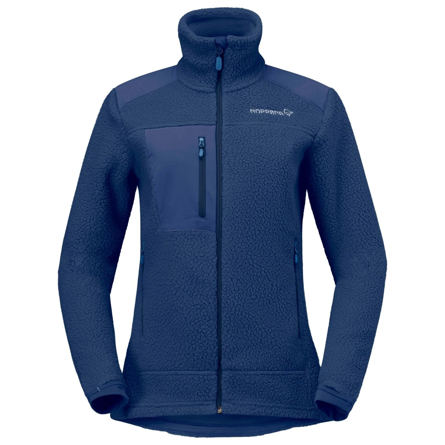 Дамско поларено яке Norrøna Women's Trollveggen Warm3 Jacket Fleece jacket - Indigo Night