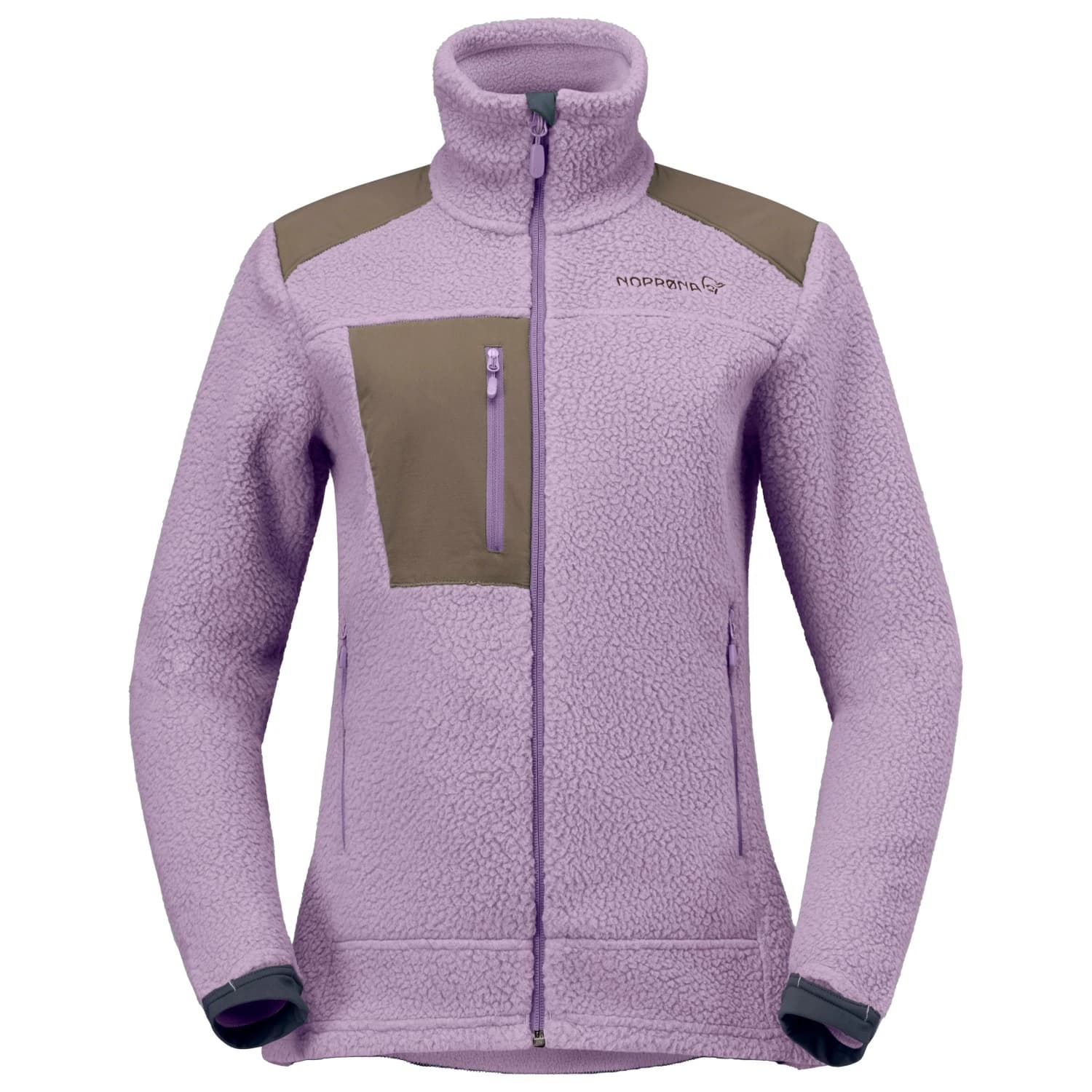 Дамско поларено яке Norrøna Women's Trollveggen Warm3 Jacket Fleece jacket - Purple Sage