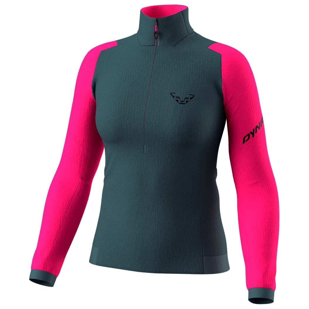 Дамски поларен пуловер Dynafit Women's Blacklight Thermal 1/2 Zip Fleece jumper - Flamingo / 0720