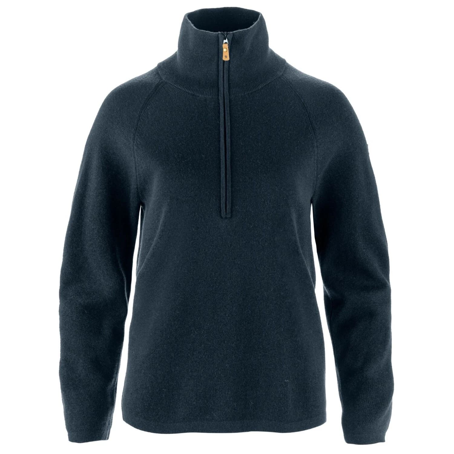 Дамски вълнен пуловер Fjällräven Women's Övik Lite Half Zip Wool jumper - Dark Navy