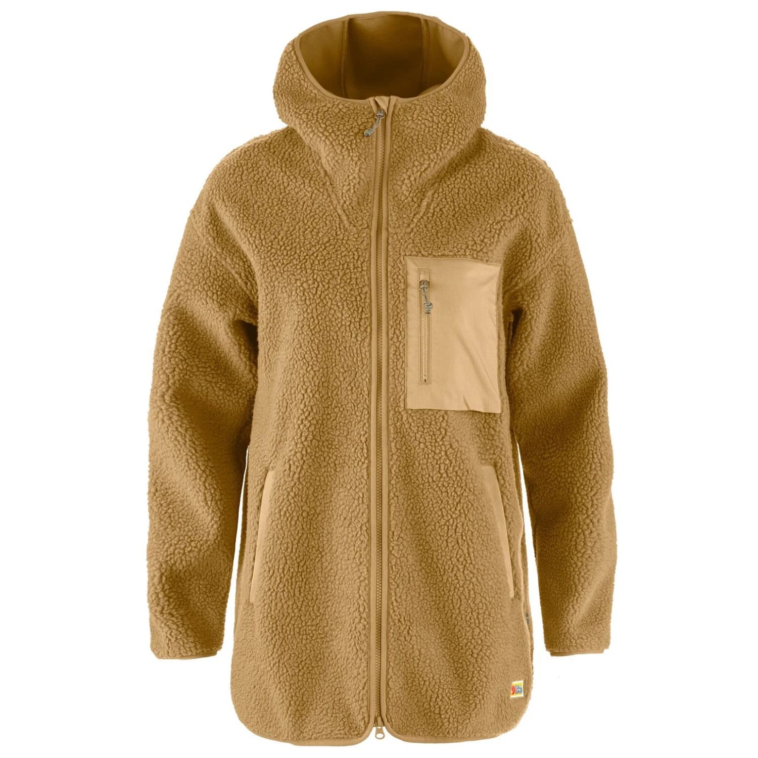 Дамско поларено яке Fjällräven Women's Vardag Pile Fleece Long Fleece jacket - Buckwheat Brown